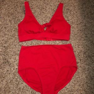 Kona Sol red swimsuit